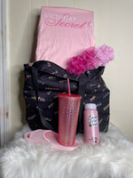 Authentic Victoria Secret Sleep shirt and tote giftset