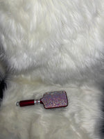 Red Bling Paddle Brush