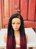 Kendra knotless braid wig-ombre