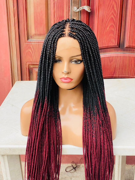 Kendra knotless braid wig-ombre