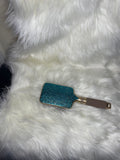 Turquoise Bling Paddle Brush